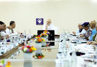 shah meets top brass of security forces and agencies in delhi